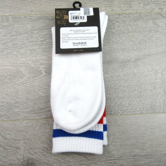 Vans Unisex Retro White Crew Socks Size 9.5-13 (1 Pair) NEW - Picture 8 of 10